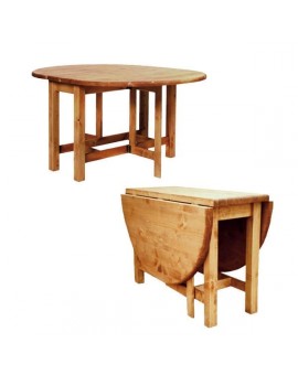 Table ovale avec abattants