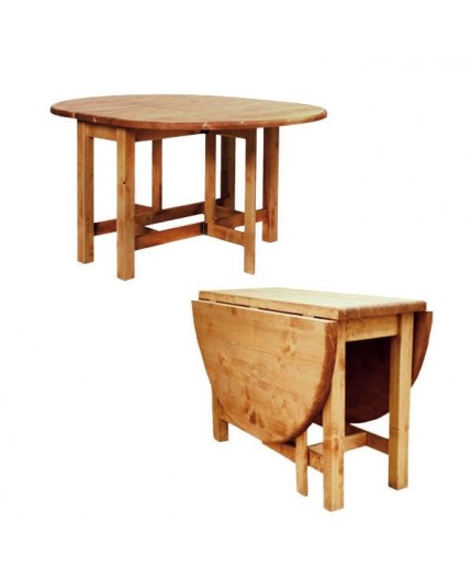 Table ovale avec abattants
