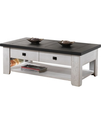 Table basse bicolore