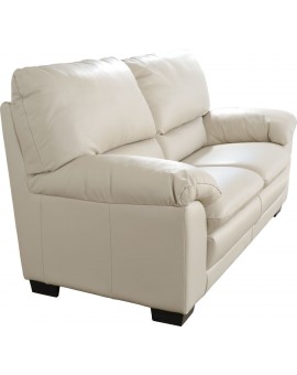 Canapé 3 places cuir mastic