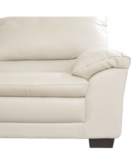 Canapé 3 places cuir mastic