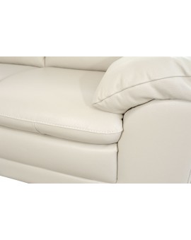 Canapé 2 places cuir mastic