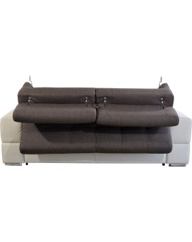Canapé 3 places bed express bicolore