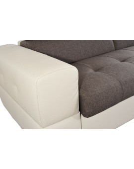 Canapé 3 places bed express bicolore