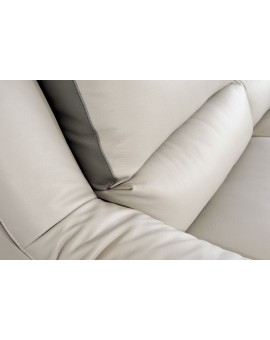 Canapé 3 places cuir gris