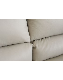 Canapé 3 places cuir gris