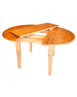 Table ronde avec allonge