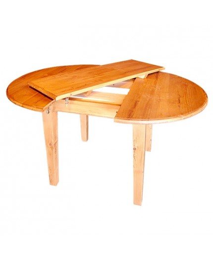 Table ronde avec allonge