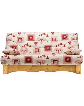 Banquette clic-clac cœurs