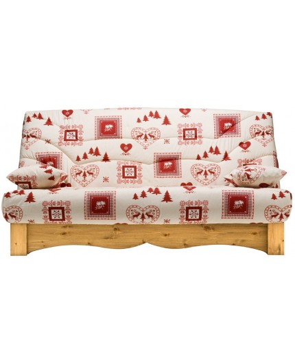 Banquette clic-clac cœurs