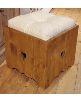 Pouf coeur avec coussin