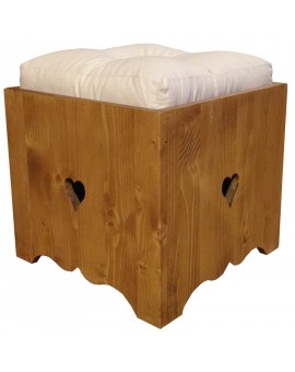 Pouf coeur avec coussin