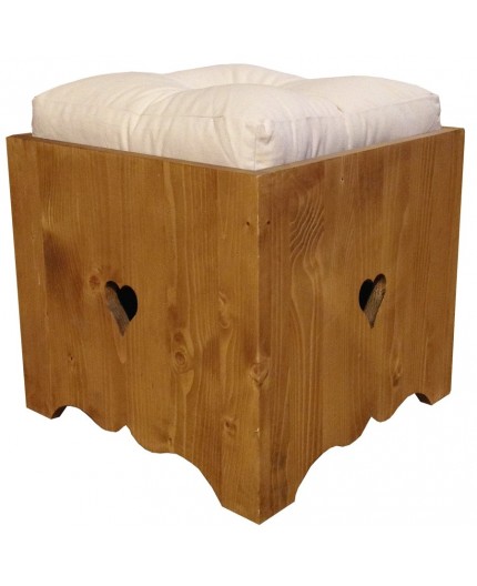 Pouf coeur avec coussin