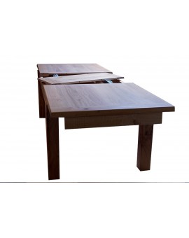 Table 200x100 cm + 2 allonges de 40 cm