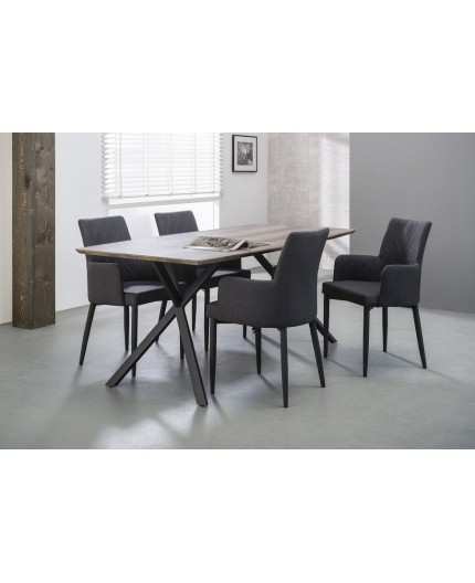 Table à manger pieds métal