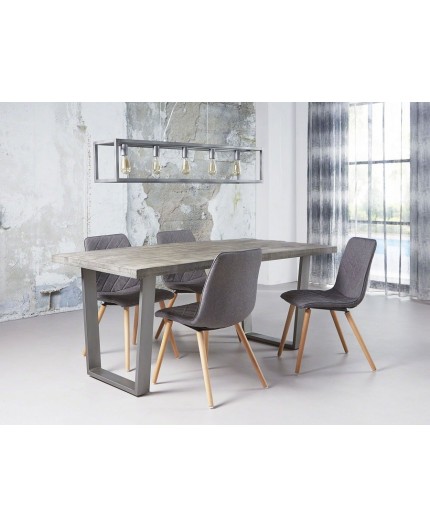 Table rectangulaire pied trapèze