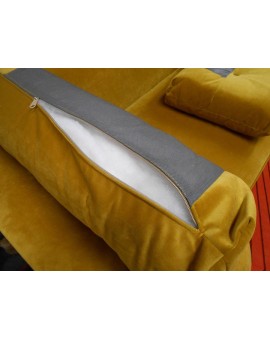 Canapé 3 places effet velours Aire