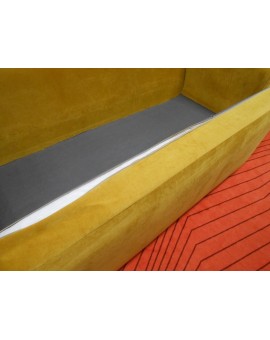 Canapé 3 places effet velours Aire