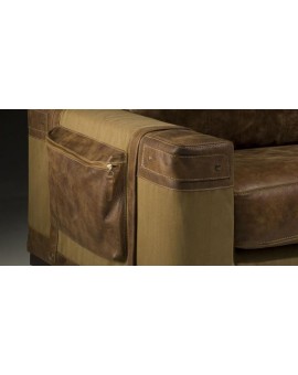 Porte revue pour canapé cuir