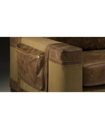 Porte revue pour canapé cuir