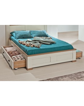 Lit 140 x 190 avec 2 tiroirs