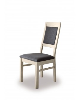 Chaise tissu gris foncé