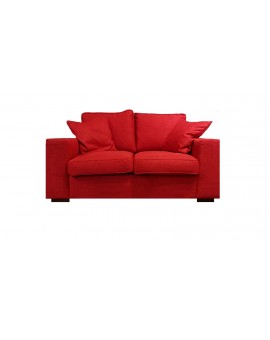 Canapé 2 places rouge