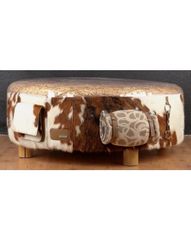 Table paille et peau de vache