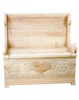 Banc coffre en chene