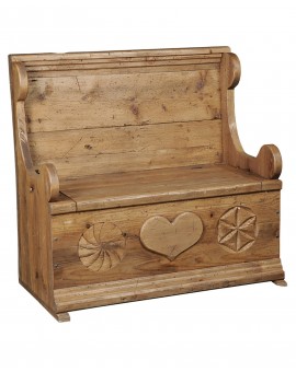 Banc coffre en chene